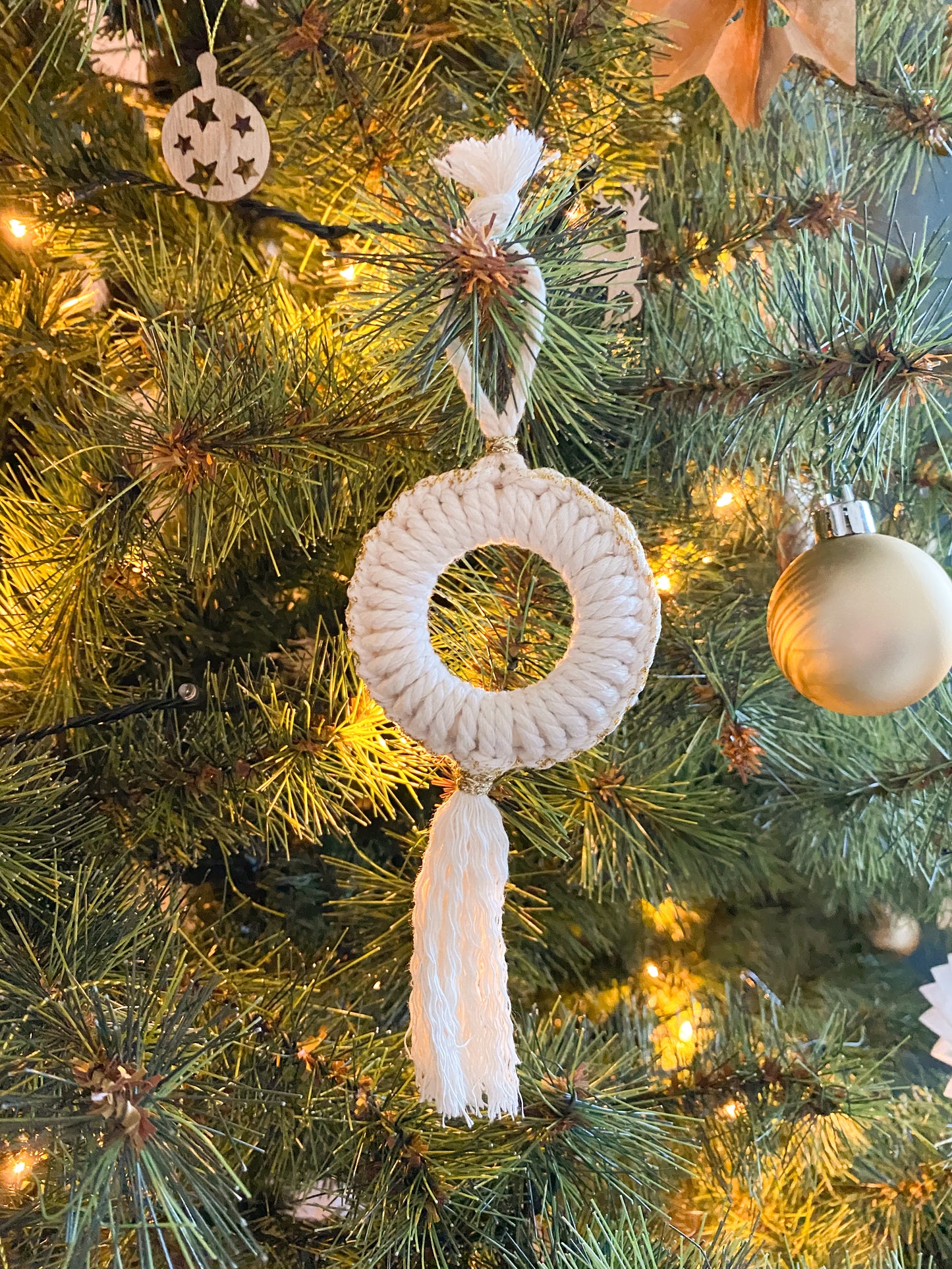 Ornements de Noël macramé