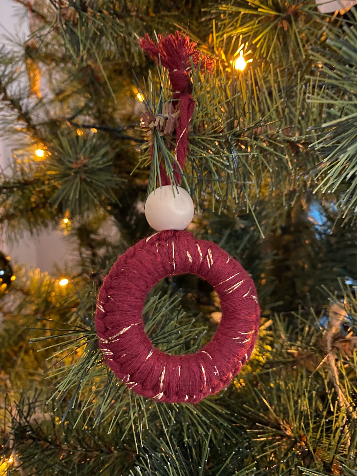 Ornements de Noël macramé
