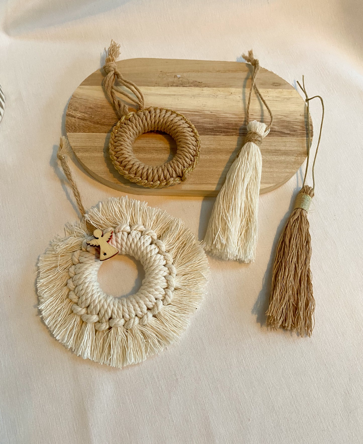 Ornements de Noël macramé