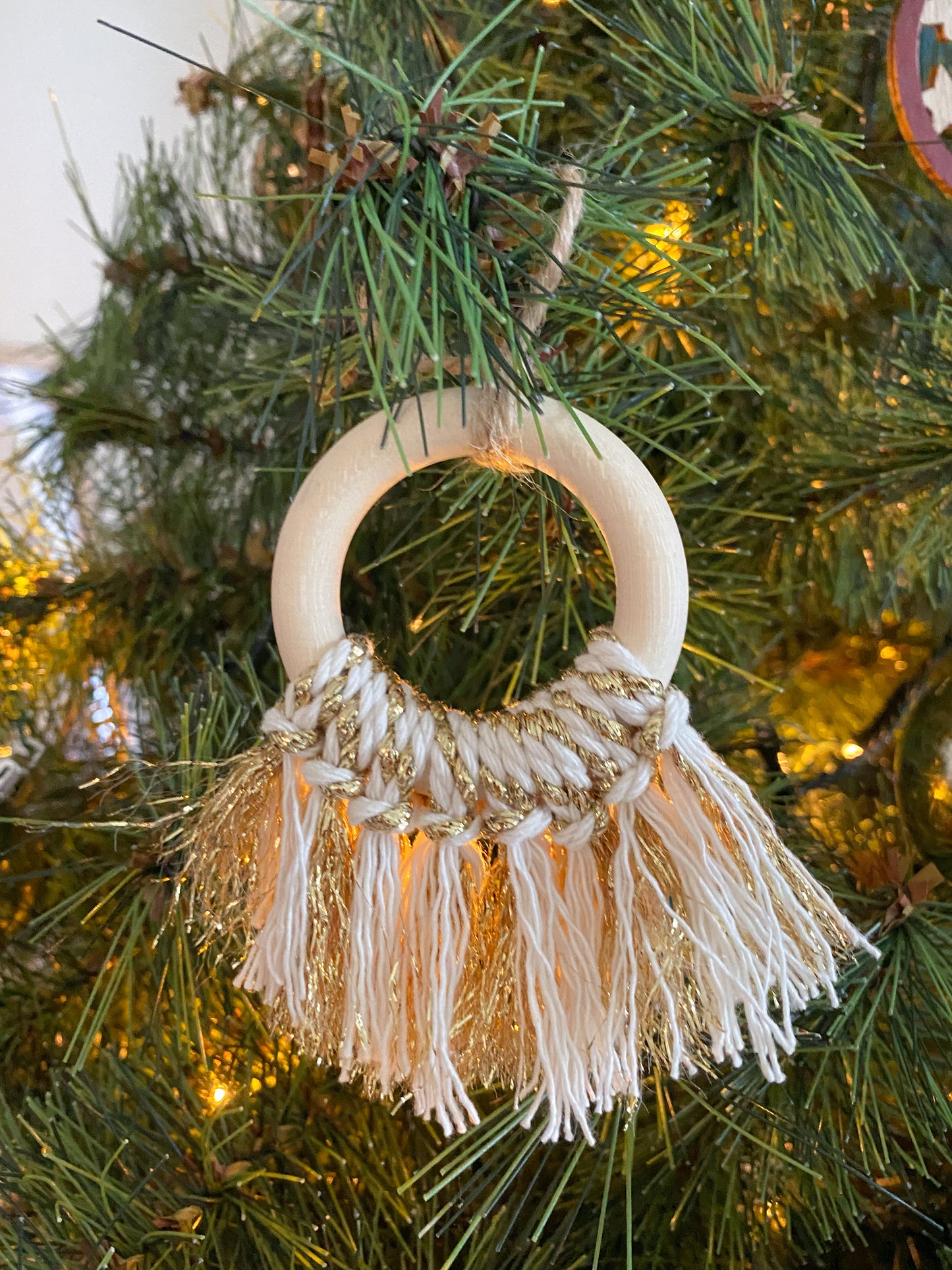 Ornements de Noël macramé
