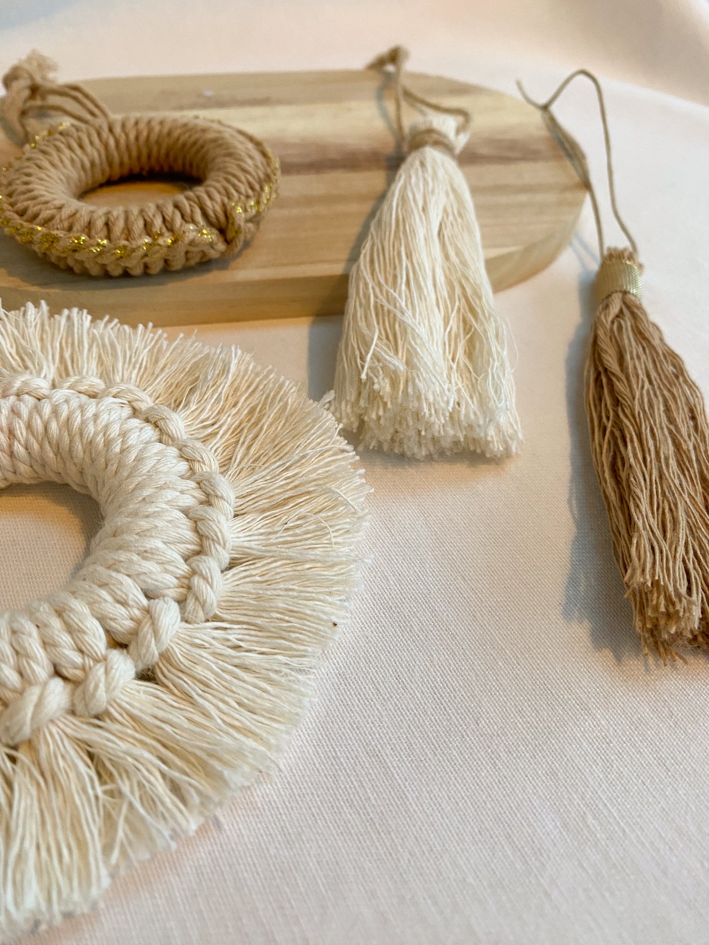 Ornements de Noël macramé
