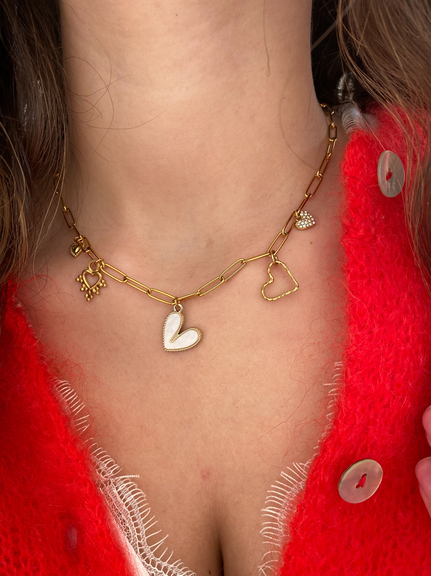 Collier cœurs